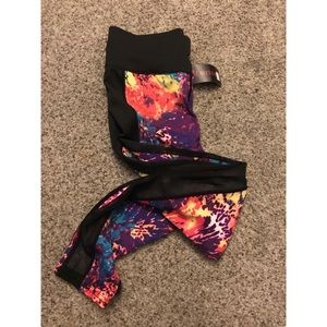 Sheer panel leggings